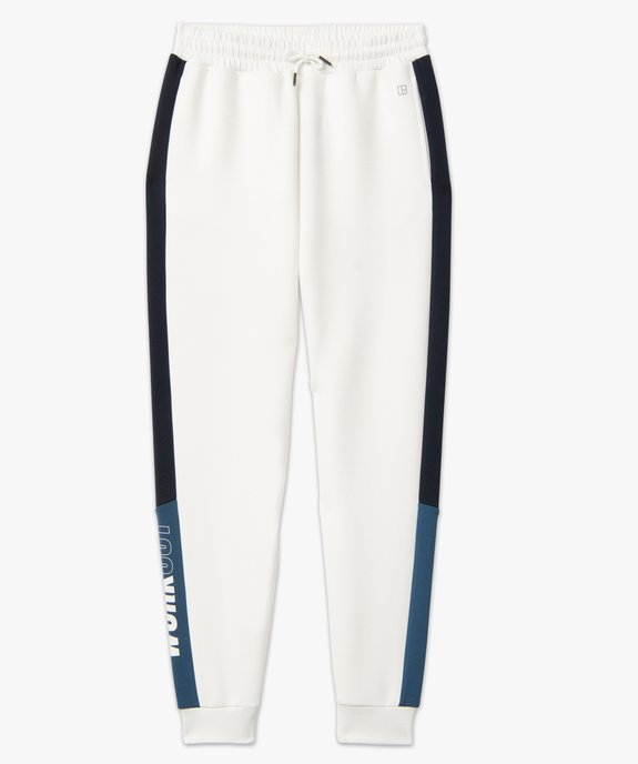 Jogging en maille à bandes contrastantes homme vue4 - GEMO (HOMME) - GEMO