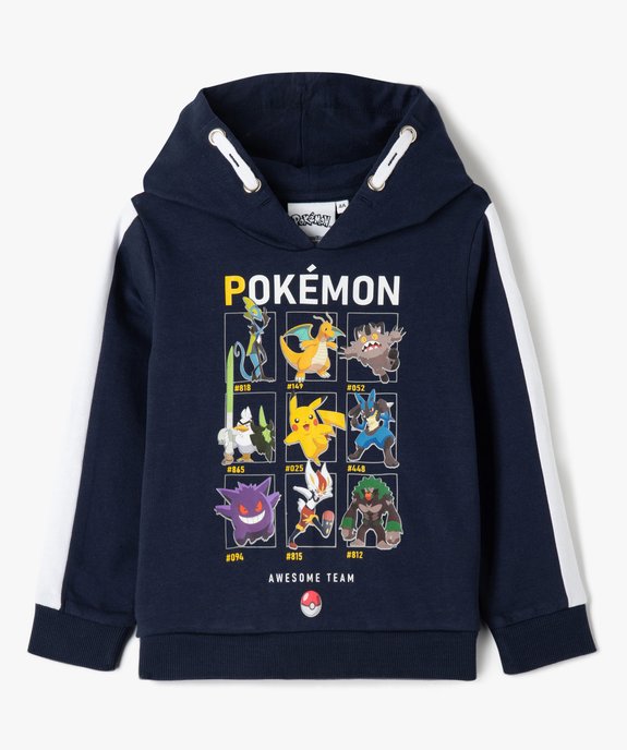 Sweat garçon à capuche imprimé - Pokémon vue2 - POKEMON - GEMO