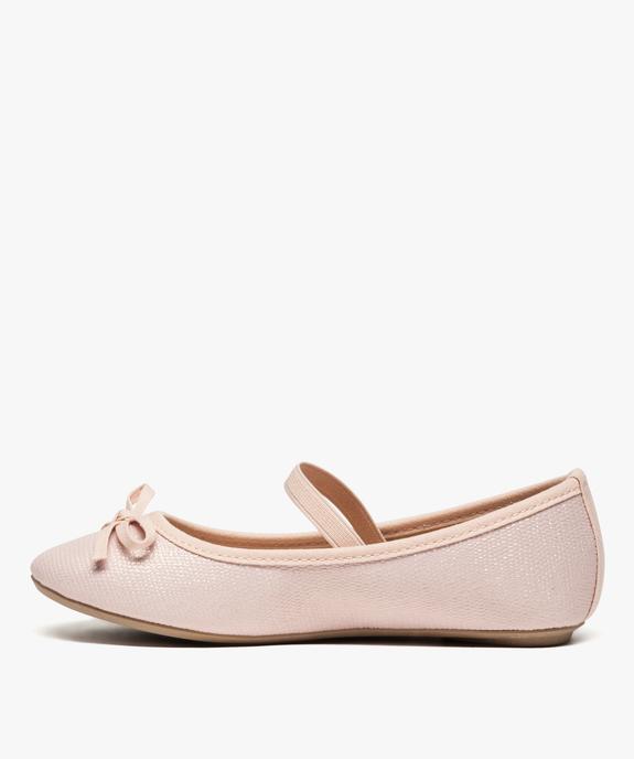 Ballerines fille pailletées avec bride élastique sur le dessus vue3 - LOVELY WINGS - GEMO