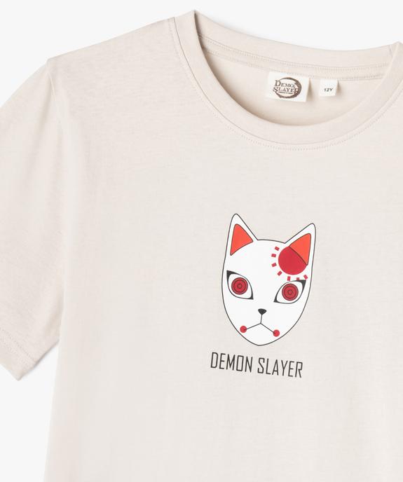 Tee-shirt Demon Slayer double motif garçon vue2 - DEMON SLAYER - GEMO