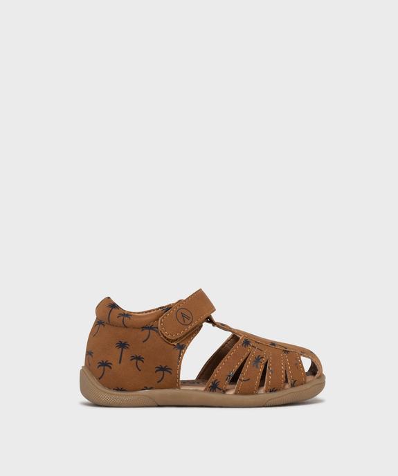 Sandales à scratch à motifs palmiers bébé garçon - Alma vue1 - ALMA - GEMO