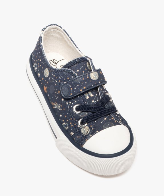 Baskets basses en toile imprimée à scratch fille vue6 - BUGGY GEMO FOR GOOD - GEMO