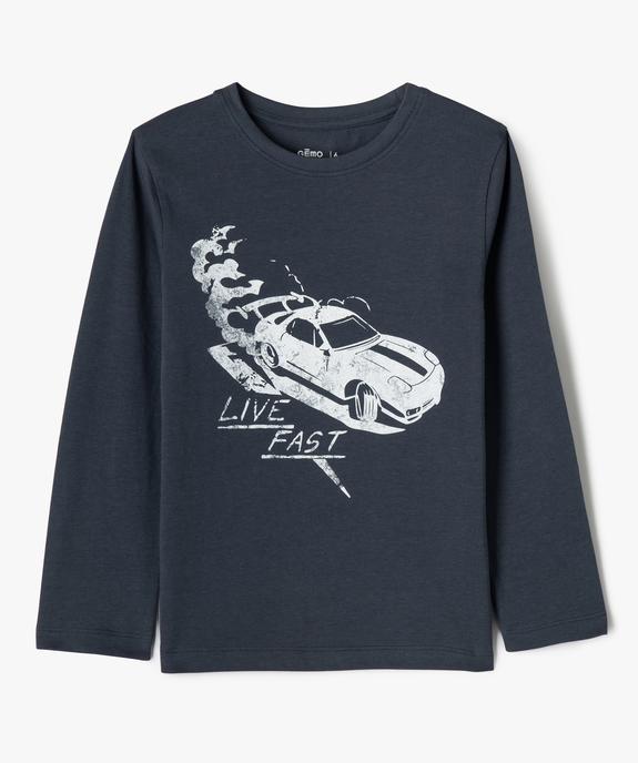 Tee-shirt manches longues imprimé garçon vue1 - GEMO 4G GARCON - GEMO