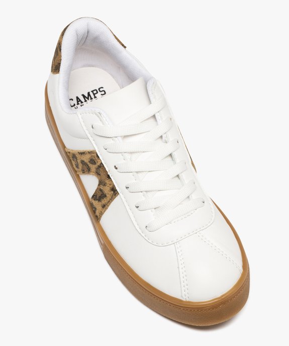Baskets basses à motif léopard et semelle contrastante femme - Camps United vue6 - CAMPS US - GEMO