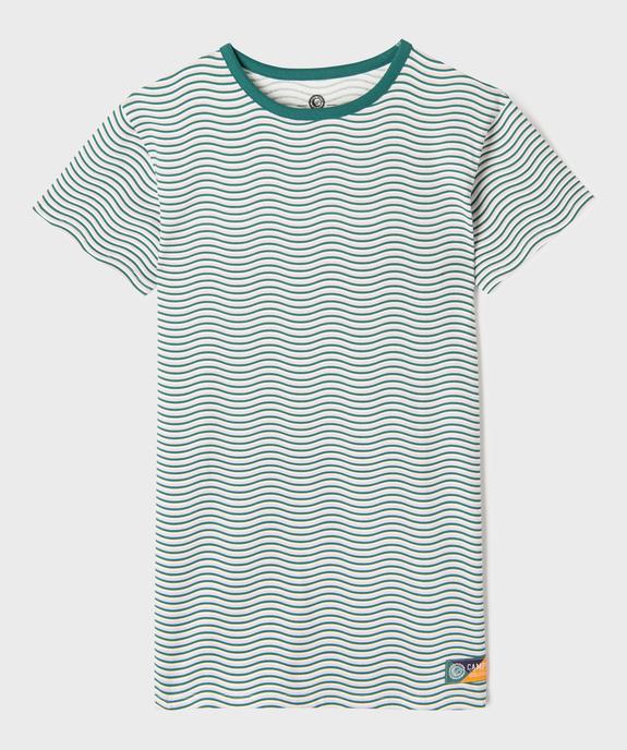 Robe tee-shirt à rayures fille - Camps United vue1 - CAMPS US GEMO FOR GOOD - GEMO