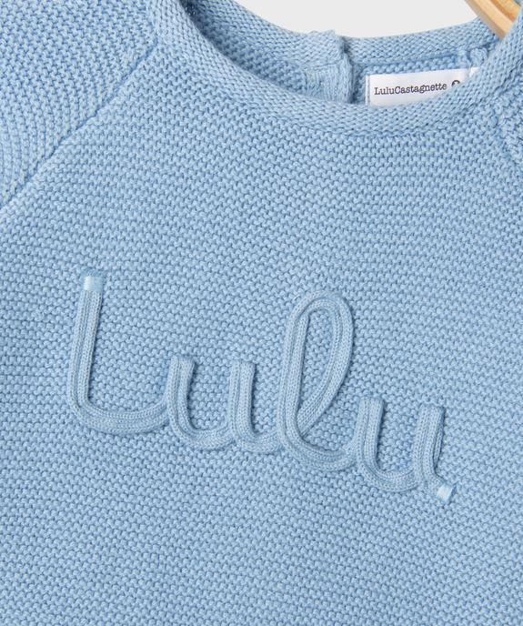 Ensemble 2 pièces en maille bébé : pull et pantalon - LuluCastagnette vue4 - LULU CASTAGNETTE GEMO FOR GOOD - GEMO
