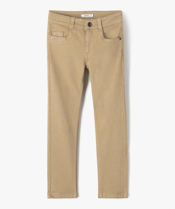 Pantalon chino slim 5 poches garçon vue2 - GEMO (ENFANT) - GEMO