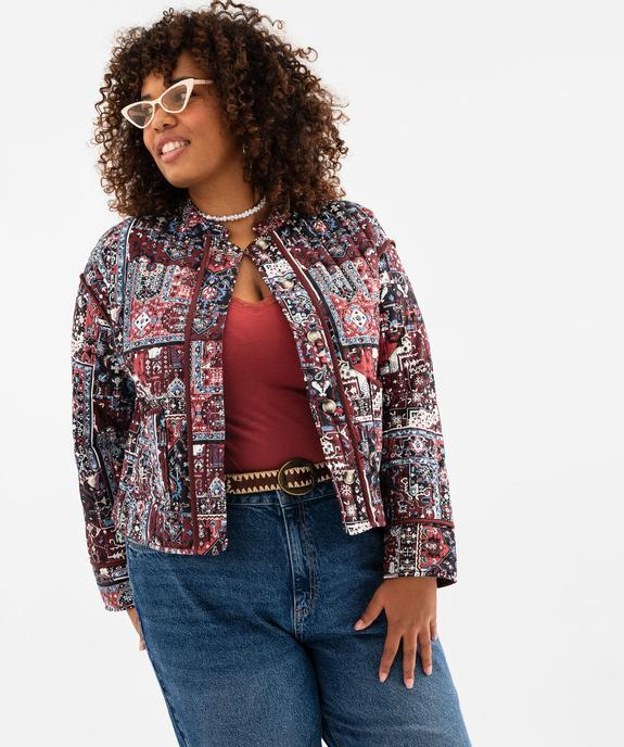 Veste matelassée imprimée femme grande taille vue2 - GEMO (G TAILLE) - GEMO