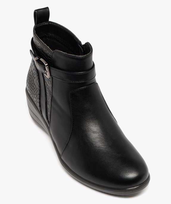 Boots confort avec talon compensé femme vue5 - G'FLEX - GEMO