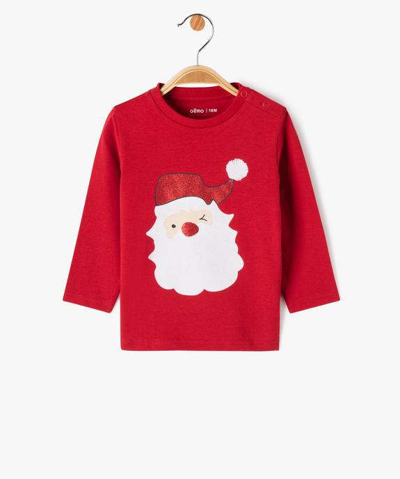 Tee-shirt manches longues imprimé spécial Noël bébé garçon vue1 - GEMO(BEBE DEBT) - GEMO