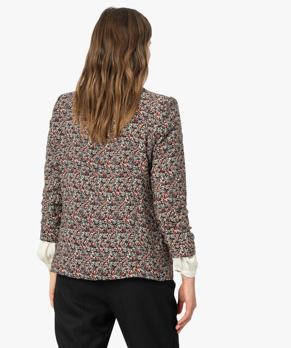 Veste à manches ¾ froncées femme vue3 - GEMO(FEMME PAP) - GEMO