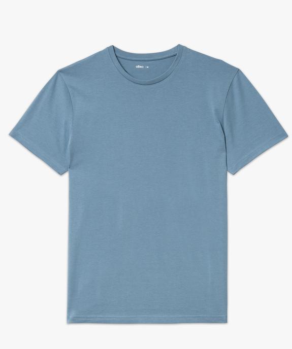 Tee-shirt à manches courtes et col rond homme vue4 - GEMO 4G HOMME - GEMO
