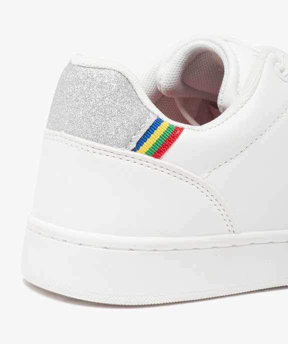 Baskets femme unies à détails pailletés – Benetton vue6 - BENETTON - GEMO