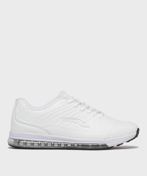 Baskets dessus embossé avec semelle bulle d’air homme - Airness vue2 - AIRNESS - GEMO