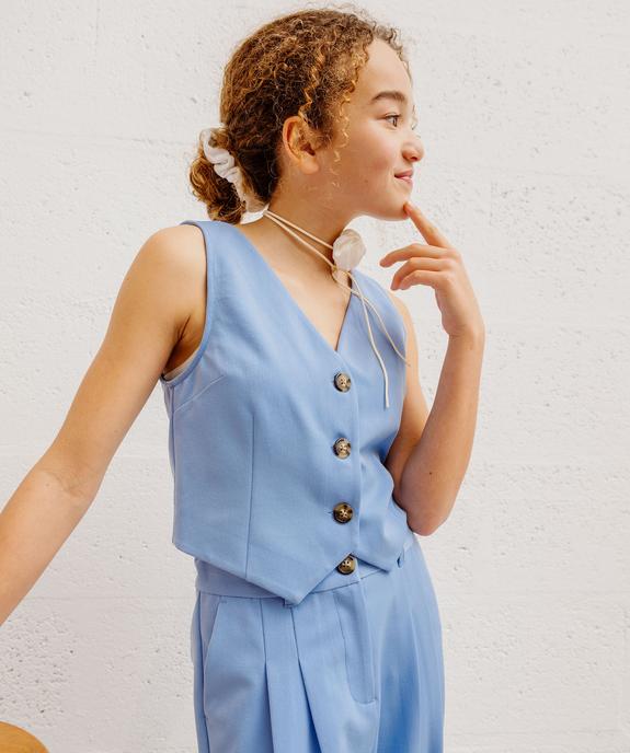 Gilet de costume sans manches fille vue8 - GEMO (JUNIOR) - GEMO