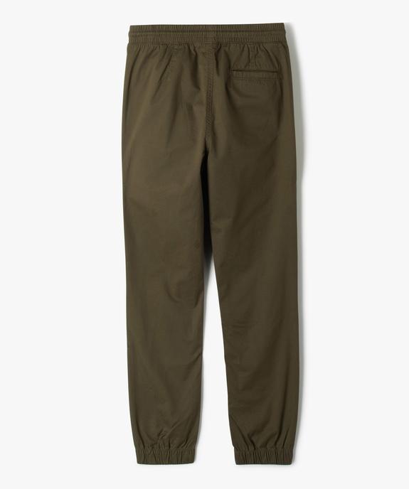 Pantalon jogger coupe slim garçon vue4 - GEMO (JUNIOR) - GEMO