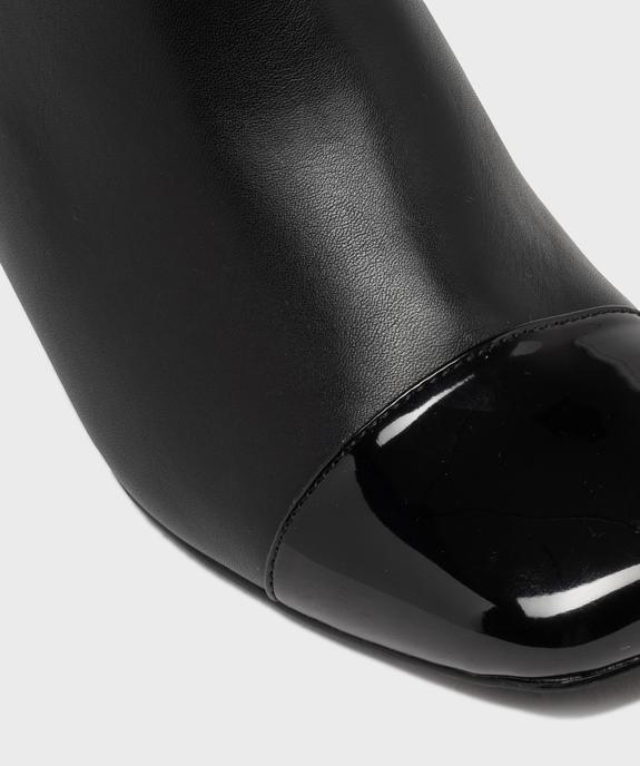 Boots zippées à bout carré et talon trapèze femme vue7 - FOLLOW ME G4G - GEMO
