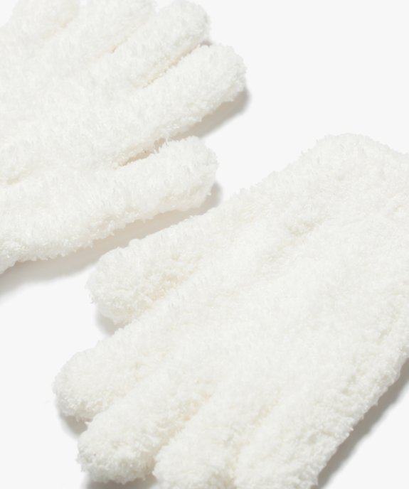 Gants fille en maille bouclette (lot de 2 paires) vue2 - GEMO (ENFANT) - GEMO