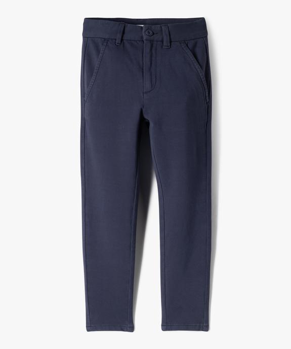 Pantalon chino taille ajustable garçon vue1 - LULUCASTAGNETTE - GEMO