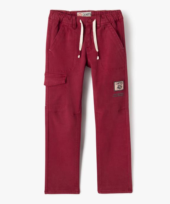 Pantalon cargo en toile garçon vue1 - CAMPS - GEMO