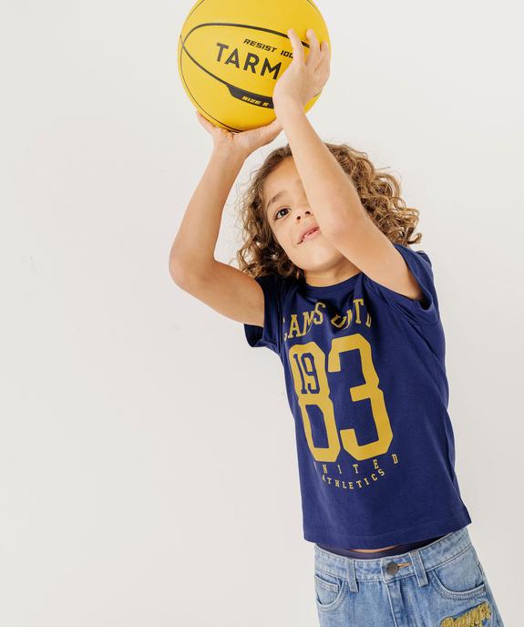 Tee-shirt imprimé style campus garçon vue5 - CAMPS GEMO FOR GOOD - GEMO