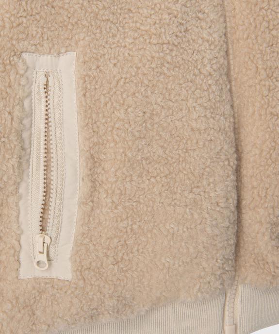 Sweat zippé à capuche réversible garçon vue5 - GEMO (ENFANT) - GEMO