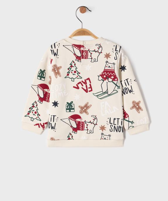 Sweat à motif spécial Noël bébé garçon vue5 - GEMO 4G BEBE - GEMO
