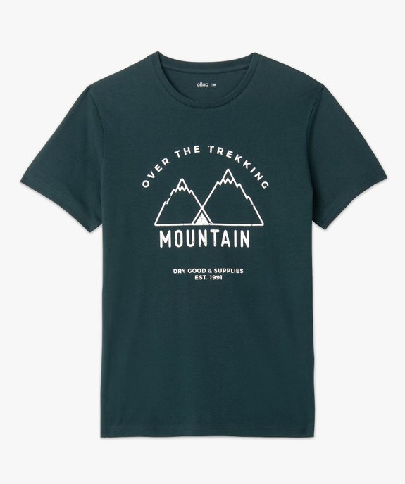 Tee-shirt homme à manches courtes et motif montagne vue4 - GEMO (HOMME) - GEMO