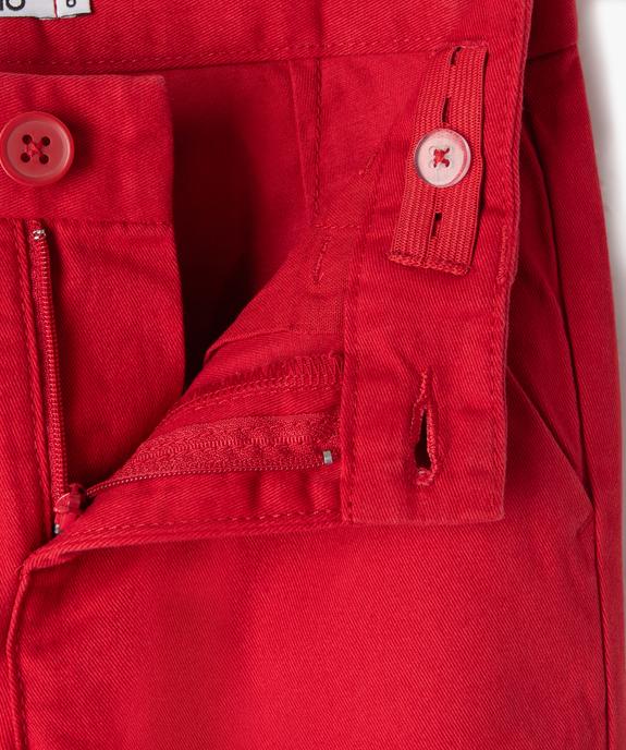 Pantalon chino 100% coton garçon vue2 - GEMO 4G GARCON - GEMO
