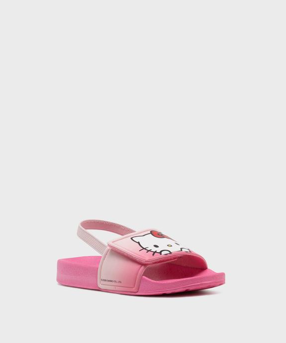 Mules de plage à scratch à motif chaton fille - Hello Kitty vue2 - HELLO KITTY - GEMO