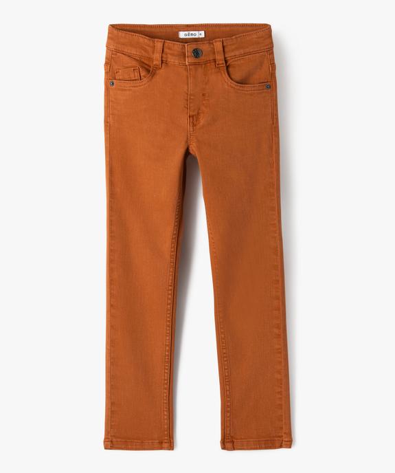 Pantalon chino slim 5 poches garçon vue1 - GEMO (ENFANT) - GEMO