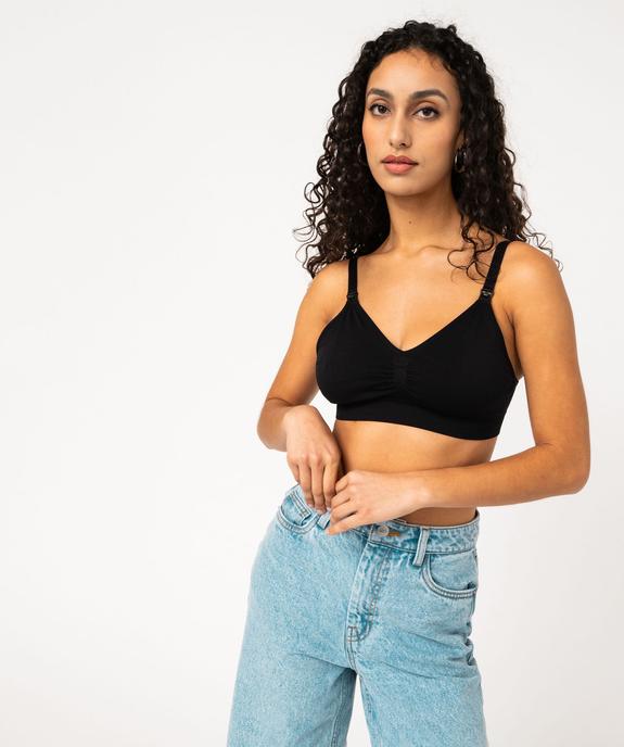 Soutien-gorge triangle sans armatures spécial allaitement vue5 - GEMO(HOMWR FEM) - GEMO