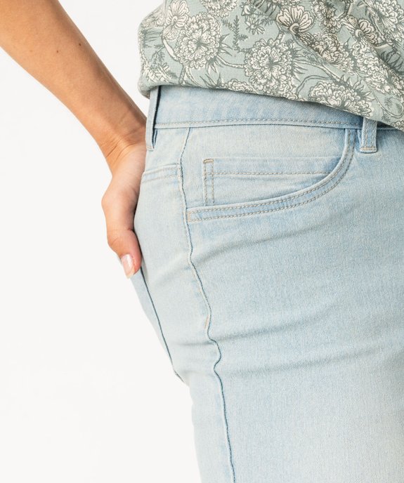 Jean femme délavé coupe slim vue6 - GEMO 4G FEMME - GEMO
