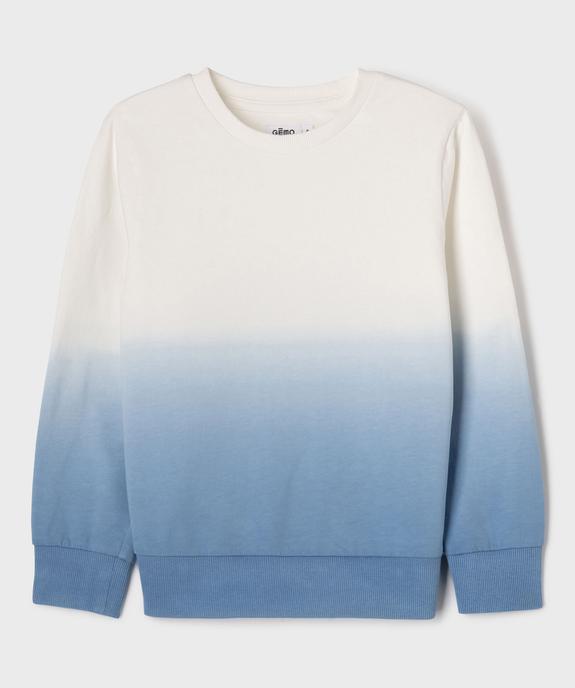 Sweat en maille French Terry coloris dégradé garçon vue10 - GEMO (ENFANT) - GEMO