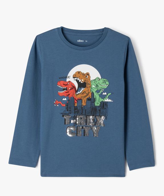 T-shirt manches longues imprimé garçon vue1 - GEMO (ENFANT) - GEMO