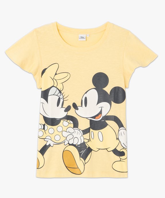 Tee-shirt femme avec motif XXL Mickey Minnie - Disney vue4 - DISNEY DTR - GEMO