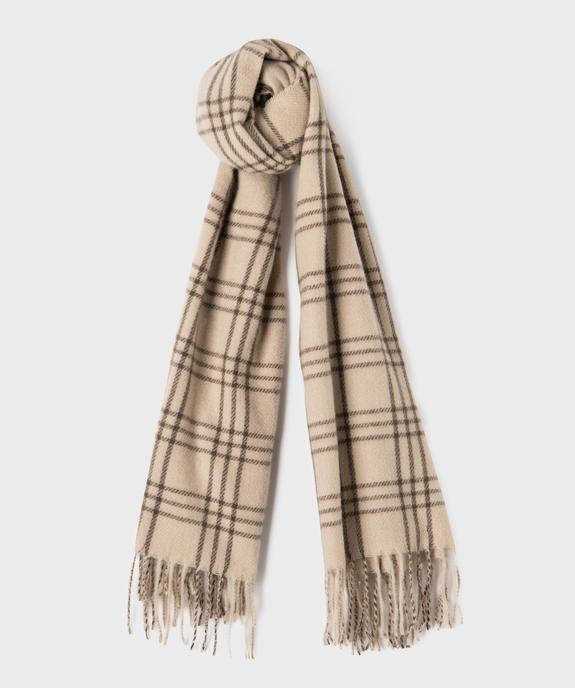 Écharpe plaid moelleuse et douce à carreaux femme vue1 - GEMO (ACCESS) - GEMO