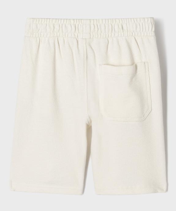 Short en coton coupe ample avec taille ajustable garçon vue4 - GEMO (ENFANT) - GEMO