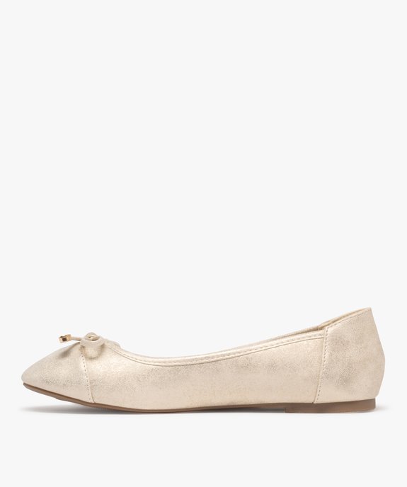 Ballerines femme unies à paillettes avec noeud fantaisie vue3 - VALENTINA BALDA - GEMO