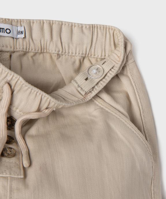 Pantalon en denim coloré bébé garçon vue7 - GEMO(BB COUCHE) - GEMO