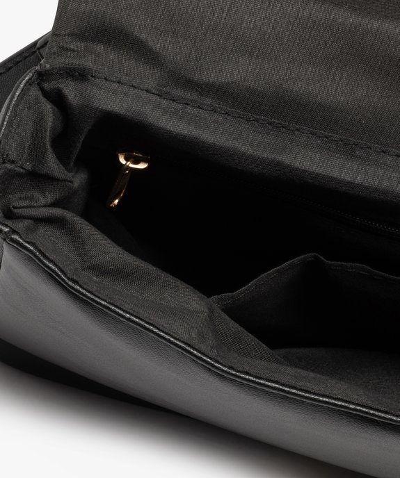 Sac besace à rabat matelassé et anse en chaîne femme vue4 - GEMO (ACCESS) - GEMO