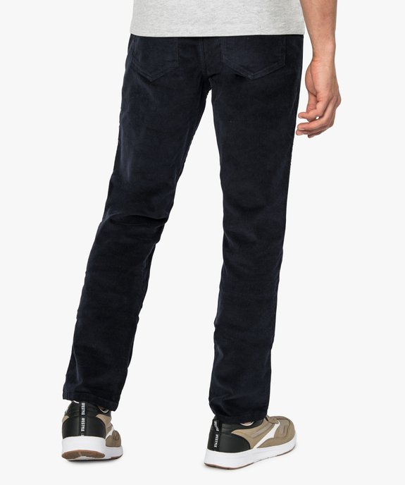 Pantalon homme droit en velours côtelé vue1 - GEMO (HOMME) - GEMO
