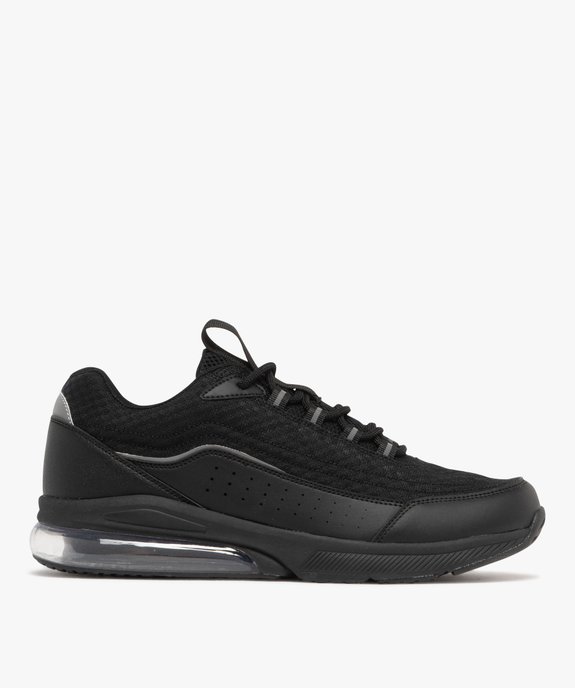 Baskets homme running en mesh renforcé avec semelle à bulle d'air vue2 - 5 MILES - GEMO