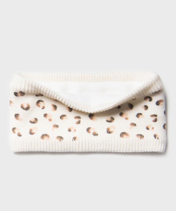 Echarpe tour de cou doublée polaire à motifs tachetés bébé fille - GEMO(BEBE DEBT) Echarpe tour de cou doublée polaire à motifs tachetés bébé fille vue1 - GEMO(BEBE DEBT) - GEMO