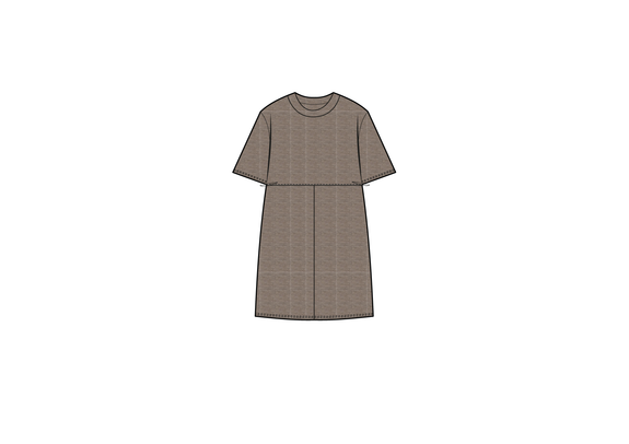 Robe pull à manches courtes et col rond femme vue1 - GEMO(FEMME PAP) - GEMO