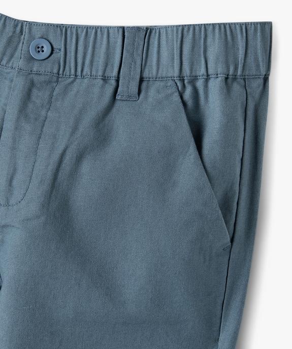 Pantalon chino coupe regular garçon vue6 - GEMO (JUNIOR) - GEMO