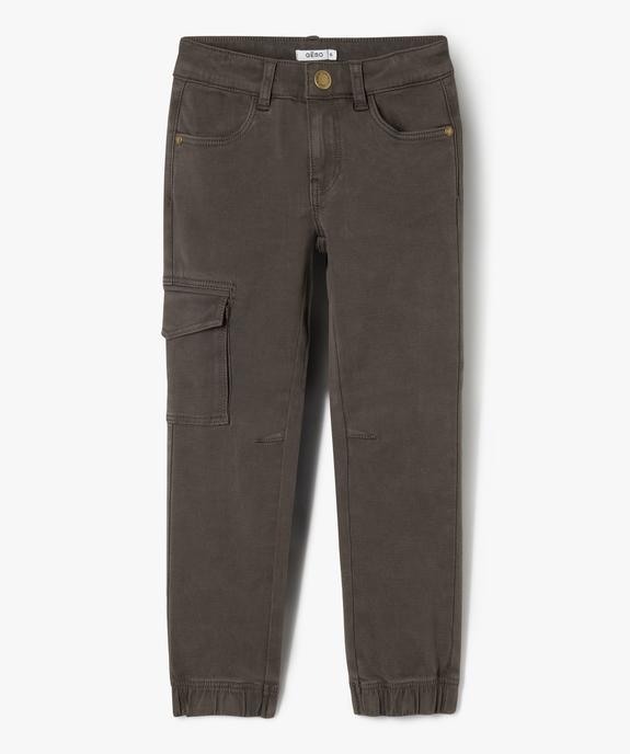 Pantalon cargo bas resserré garçon vue2 - GEMO (ENFANT) - GEMO