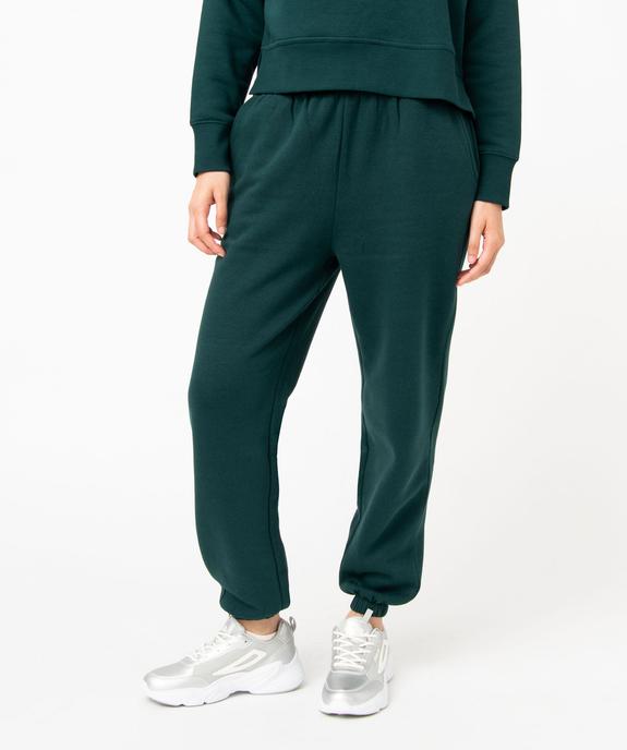 Pantalon de jogging en molleton femme vue1 - GEMO(FEMME PAP) - GEMO