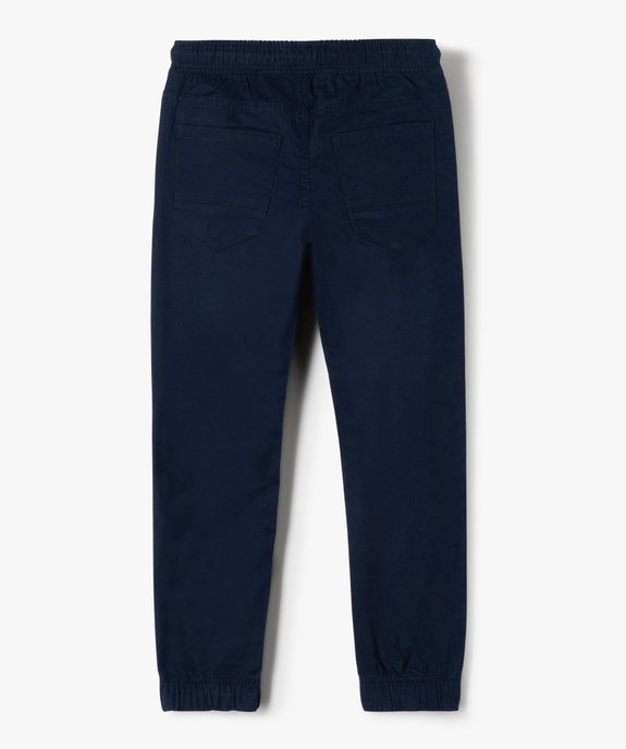 Pantalon jogger coupe slim garçon vue4 - GEMO 4G GARCON - GEMO