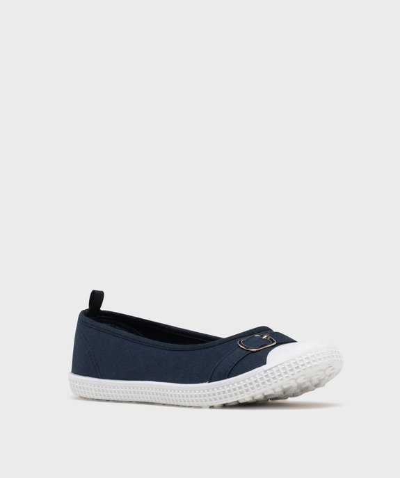 Ballerines en toile avec bout renforcé femme vue3 - FOLLOW ME - GEMO